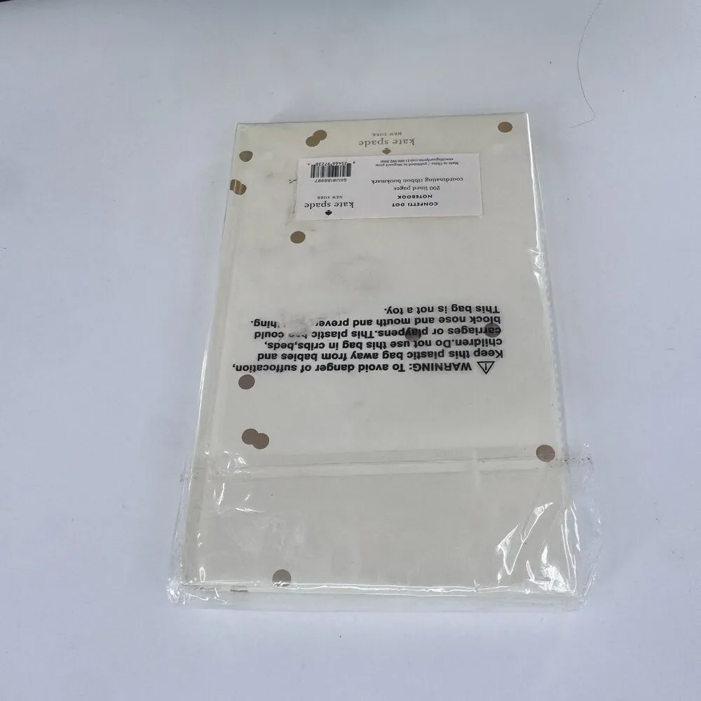 Kate Spade Confetti Dot Notebook 200 Pages Ribbon BM Sealed Fast Shipping